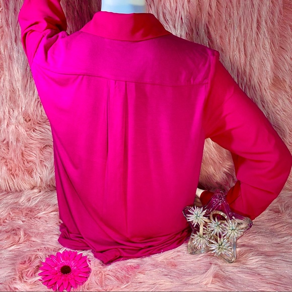 INC international concepts/ Blouse/ pink/ side M🛍 - Picture 3 of 7